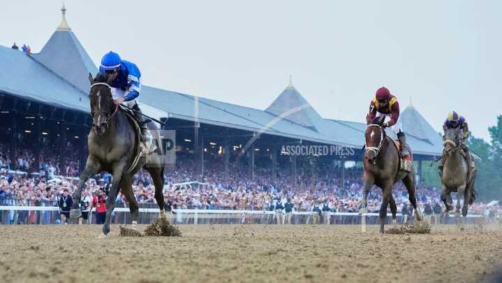 Sovereignty wins the 157th Belmont Stakes