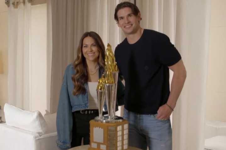 Ex-Calgary Flames player Monahan brought to tears after heartwarming moment with Meredith Gaudreau