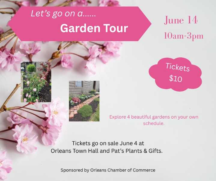 Orleans Garden Tour set for June 14, tickets on sale now