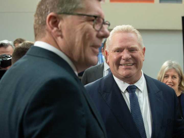 Doug Ford and Scott Moe agree to work on eliminating trade barriers
