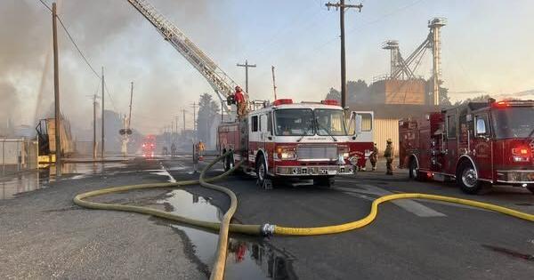 Local agencies unite to combat Sunnyside fire; community lends a hand