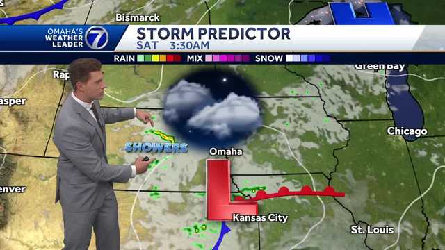 Nice this afternoon, showers Saturday morning