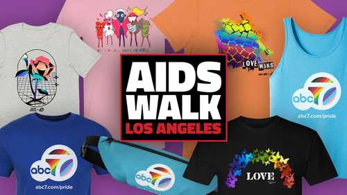 Show your pride with the ABC7 Pride Collection and support AIDS Walk LA