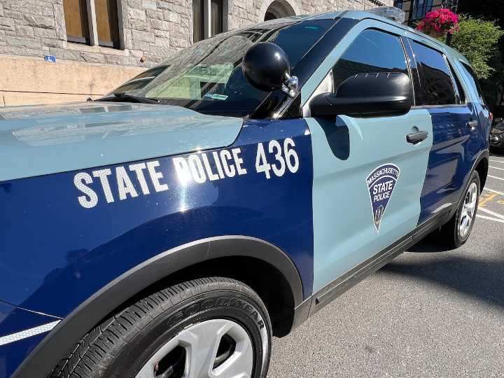 Mass. State Police trooper hospitalized after cruiser flips on highway