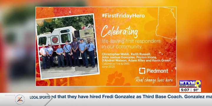 Columbus Fire and EMS Crew named Piedmont First Friday Heroes