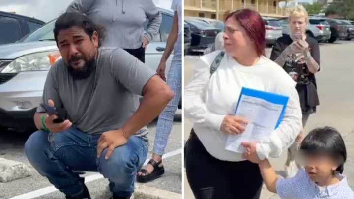 “¡Es mi esposa y mi hijo!”: el grito y llanto de un padre tras detención de su familia en corte de San Antonio
