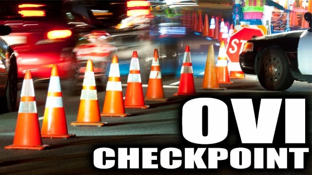 OVI checkpoint on US Route 30 in Columbiana County on Saturday night