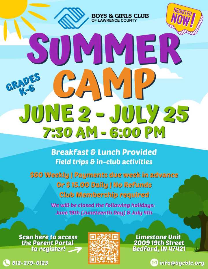 Lawrence County Boys & Girls Club still accepting summer program registrations