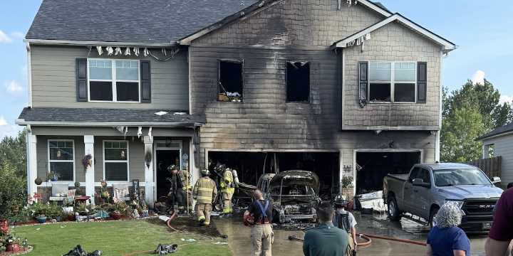 Three firefighters injured in house fire in Graniteville