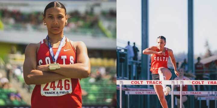 Teen somersaults to victory in Oregon State Track and Field Championships