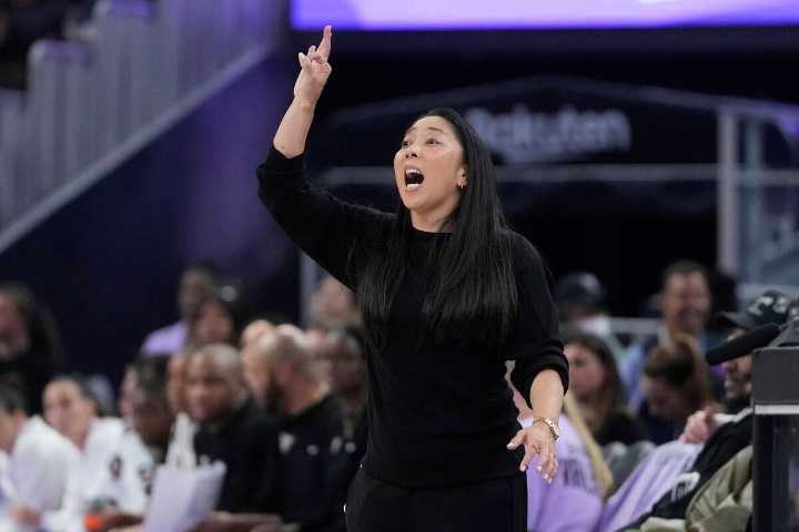 Las Vegas Aces take on Golden State Valkyries, Kate Martin, Natalie Nakase