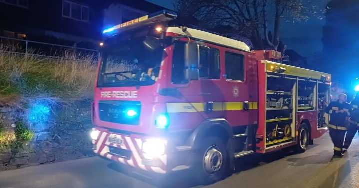 Live: Farm building goes up in flames in near Bideford