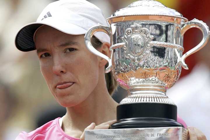 Former champions Justine Henin and Andre Agassi to present French Open trophies