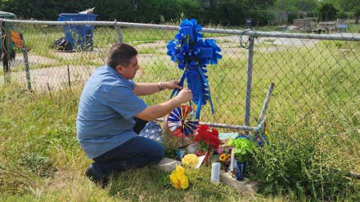 A memorial grows for Jonathon Joss, and quiet descends on a complicated street