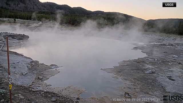 VIDEO: Yellowstone eruption caught on USGS webcam