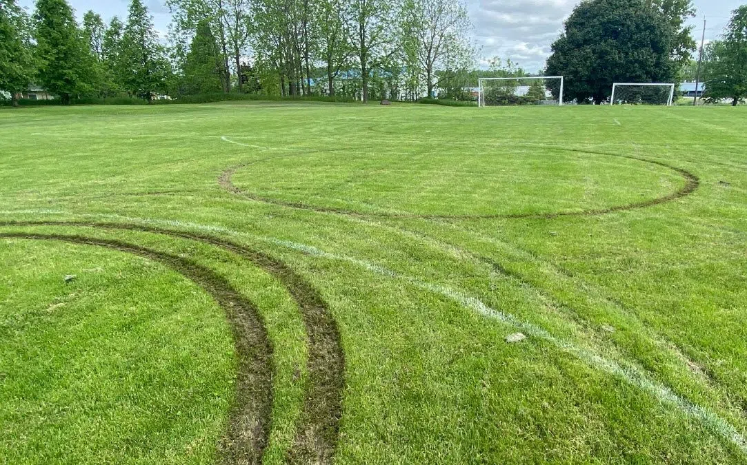 Picton soccer field vandalized