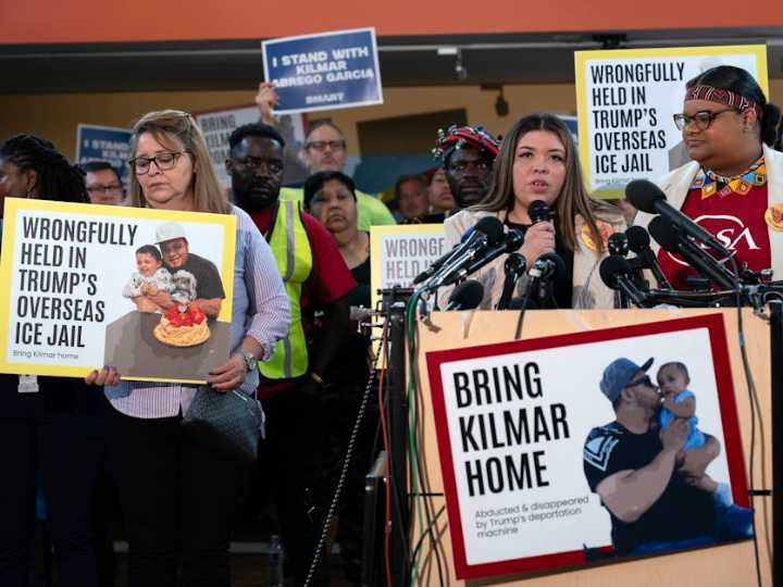 Kilmar Abrego Garcia, wrongly deported to El Salvador, is back in the U.S. to face smuggling charges