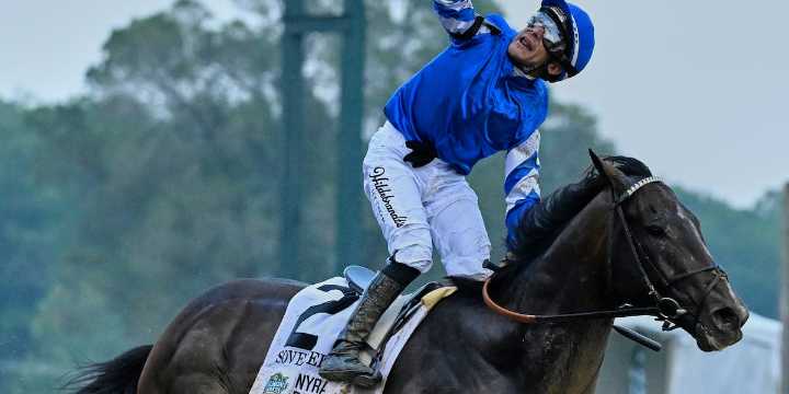 Sovereignty beats Journalism to win the Belmont Stakes at Saratoga