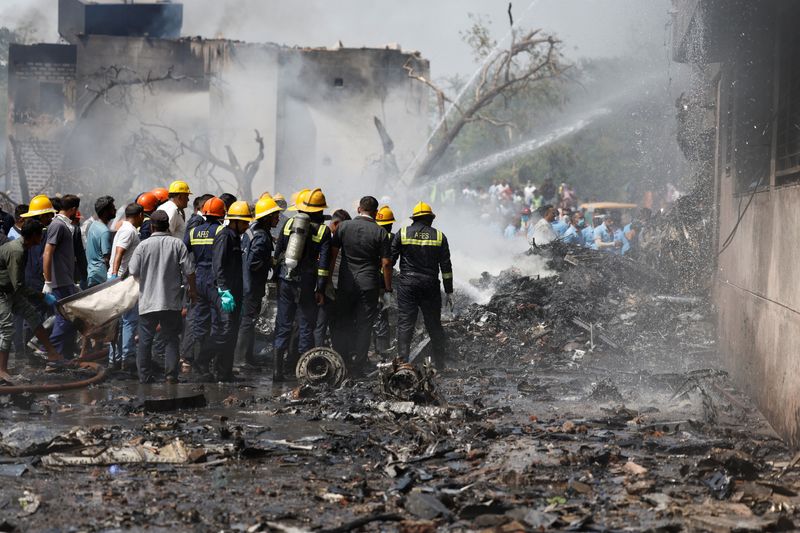 'Many killed' as Air India plane with 242 on board crashes near India's Ahmedabad airport