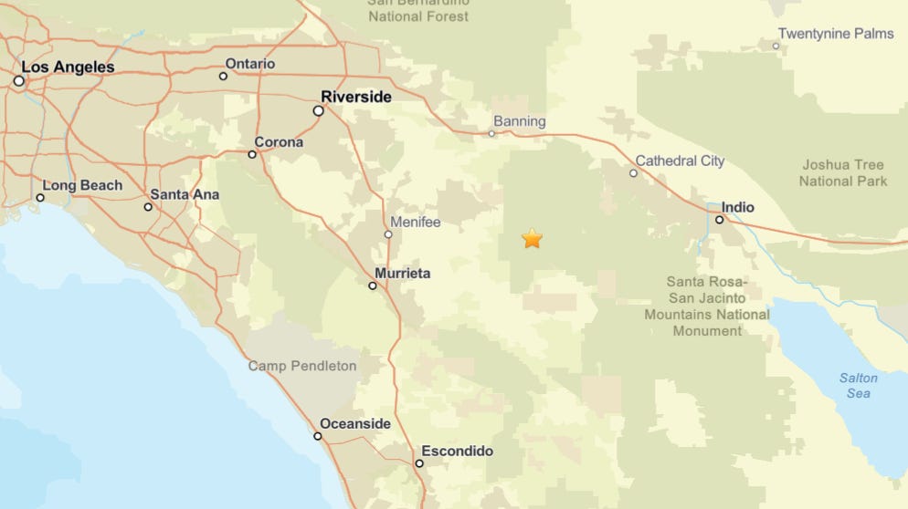 Magnitude-3.2 earthquake shakes Palm Springs area