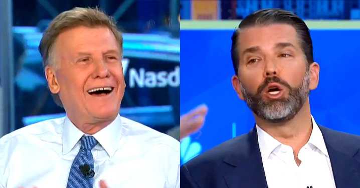 CNBC’s Joe Kernen Mocks Trump Stolen Election Lie Right To Don Jr.’s Face