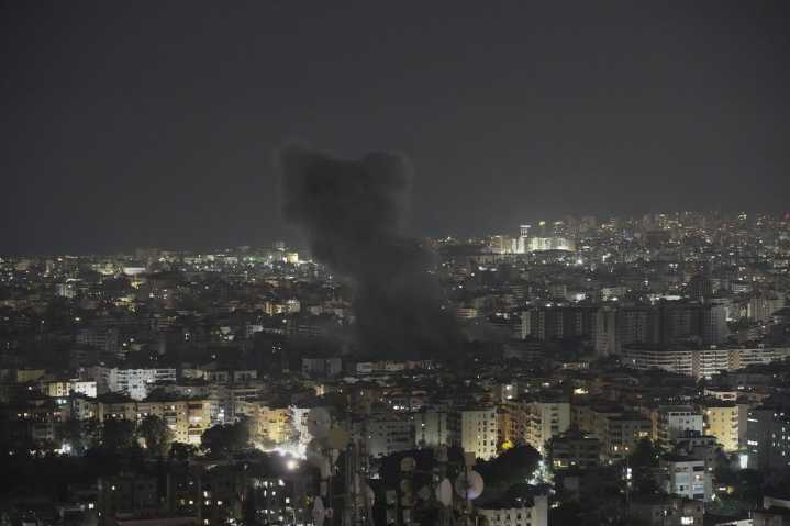 Israel strikes Beirut’s suburbs to target what it says is Hezbollah drone production