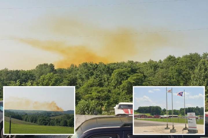 Dangerous nitric acid leak at Ohio explosives plant prompts no-fly zone, mass evacuations