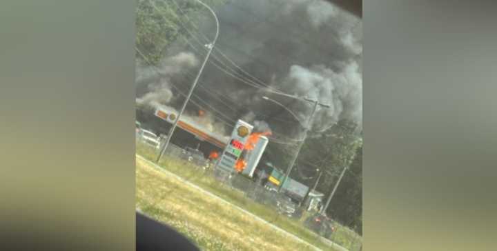 Fire breaks out at gas station northeast of Chilliwack