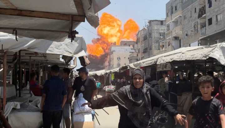 Israeli forces kill dozens of Palestinians traveling to Gaza aid hub, officials and witnesses say