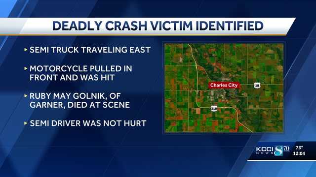 Garner, Iowa motorcycle rider dies in crash with semi