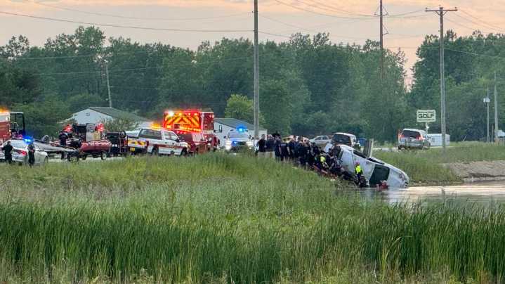 OSHP: 3-year-old child, adult dead after being pulled from vehicle that went into West Jefferson pond