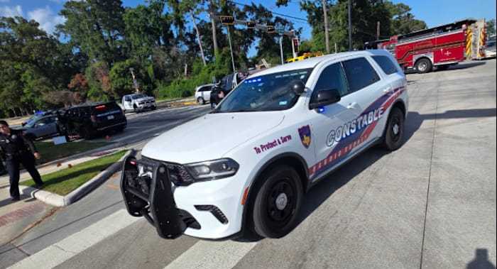 Car crash following Humble police pursuit causes closure of multiple lanes in Atascocita
