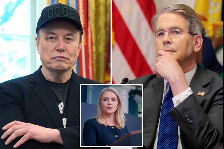 Karoline Leavitt downplays reports Musk 'body