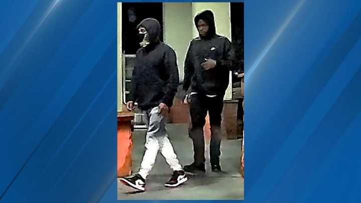 Las Vegas police seek suspects in string of robberies and thefts