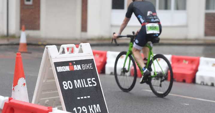 Ironman Bolton drama as police chase down suspect who ran onto course