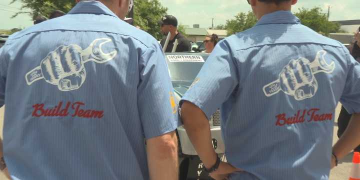 Pro drivers share pride for Bryan High students in Mini Monster Jam truck unveiling