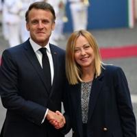 Rivals Meloni and Macron seek to mend fences in Rome talks