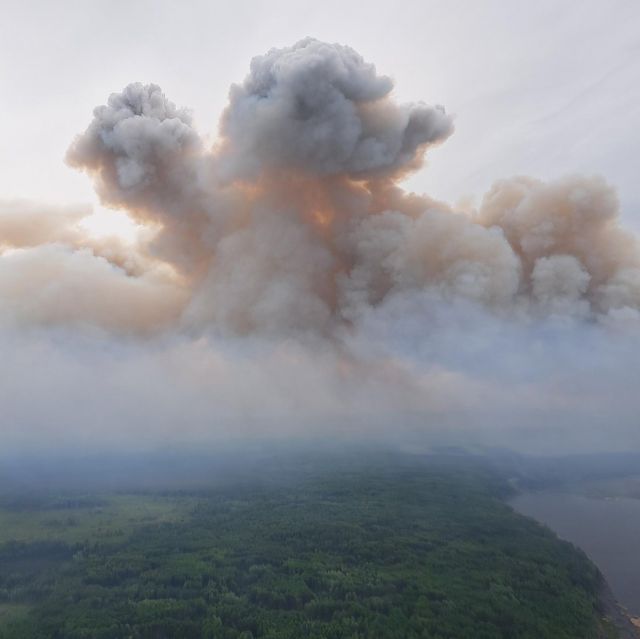 Crews fight heavy winds as fire nears community in northeastern B.C.
