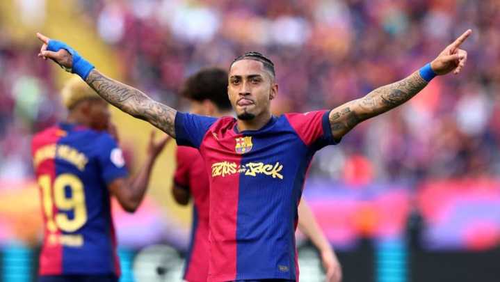 Barcelona's Raphinha named LaLiga Player of the Season