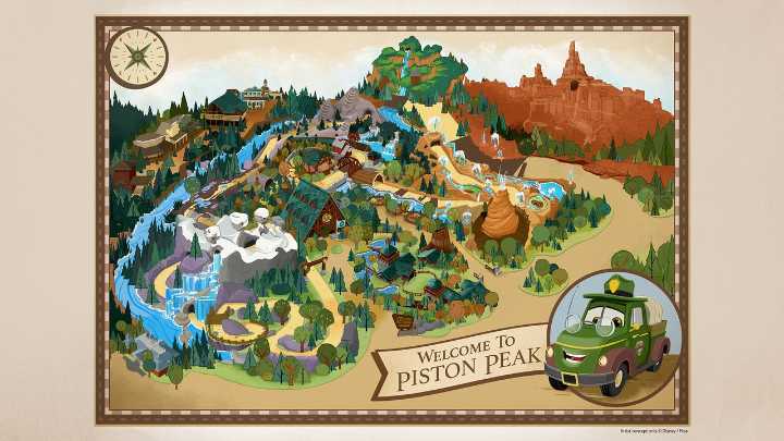 Cars land at Walt Disney World's Magic Kingdom: Piston Peak National Park