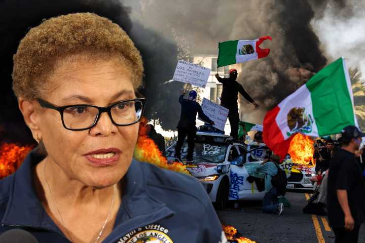 Watch live: Los Angeles Mayor Karen Bass addresses anti