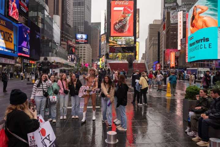 Fewer foreign tourists are visiting NYC. The city is feeling the pinch