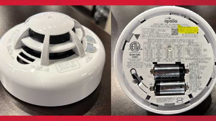 Apollo recalls 50,000 smoke and carbon monoxide detectors that may fail