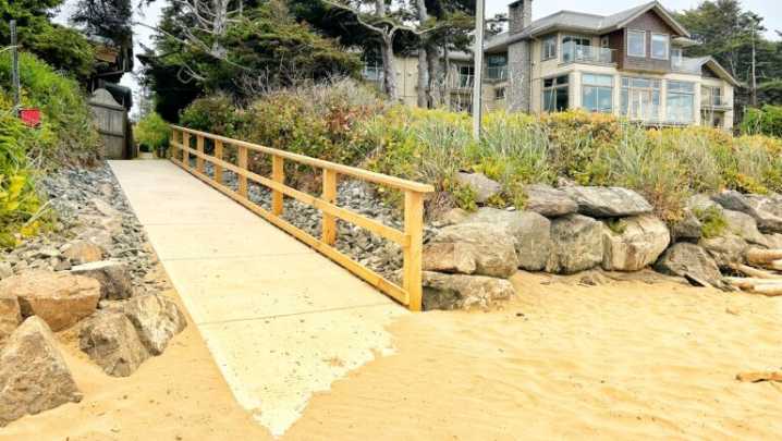 Popular Tofino beach now has an accessible concrete beach ramp