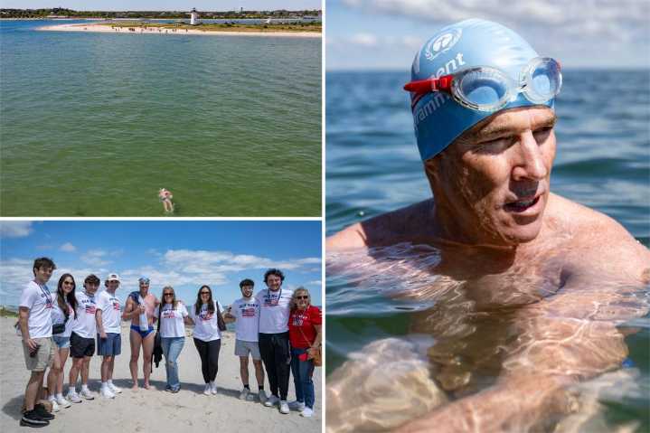 Swimmer reveals how he conquered grueling, frigid 12-day mission on 'Jaws' anniversary to prove 'sharks are not monsters'