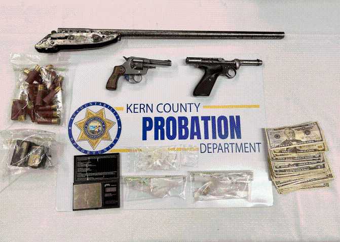 Three arrested after probation officers find meth, firearms in Lincoln St home
