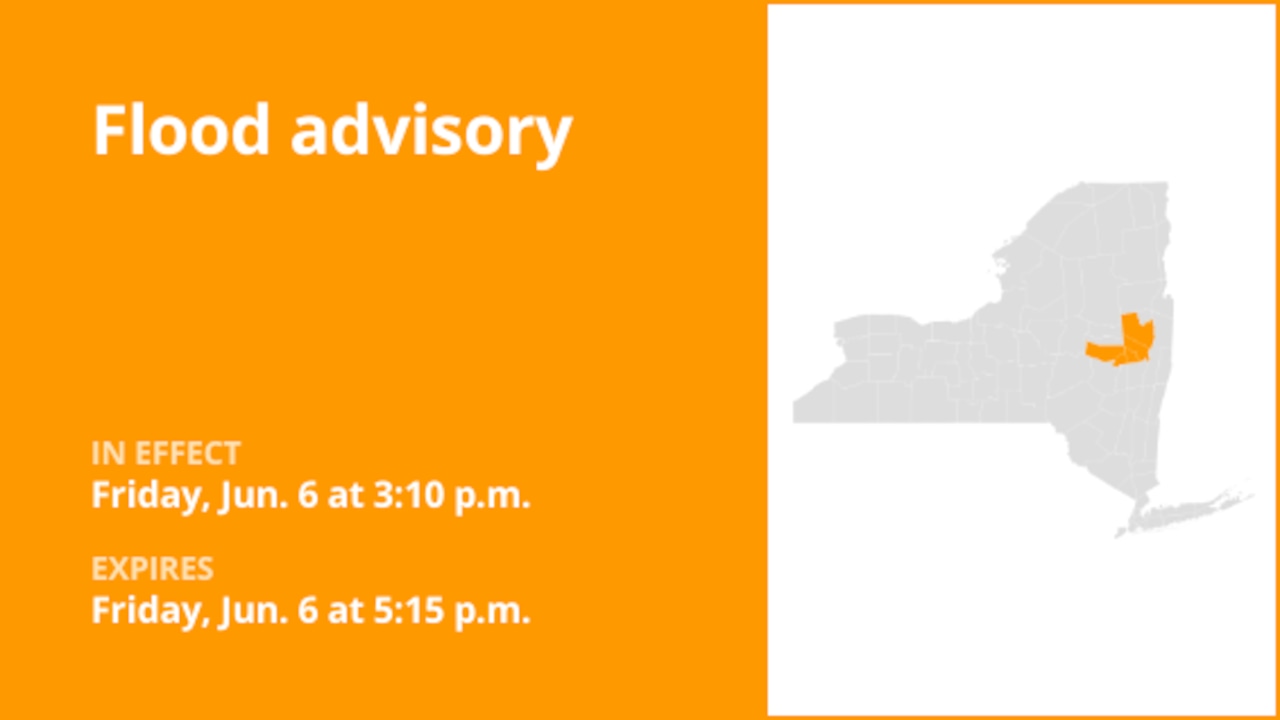 NY weather: Flood advisory issued for New York early Friday evening due to persistent rain