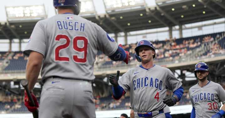 Happ homers, has 4 RBIs on 3 hits as Cubs down Nats