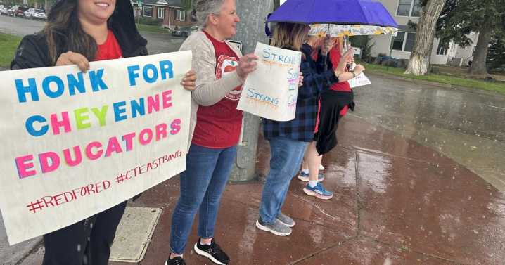 Cheyenne education stakeholders brave storm to advocate for public school funding