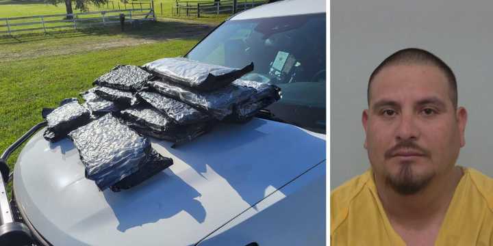 Man arrested in Columbia County after over 45 pounds of marijuana found in vehicle